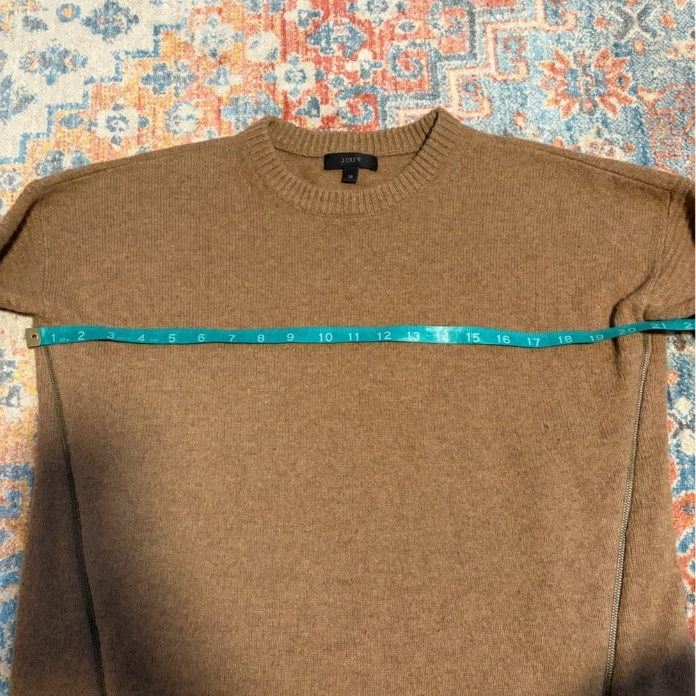 J.Crew 100% wool crewneck sweater with zipper detail